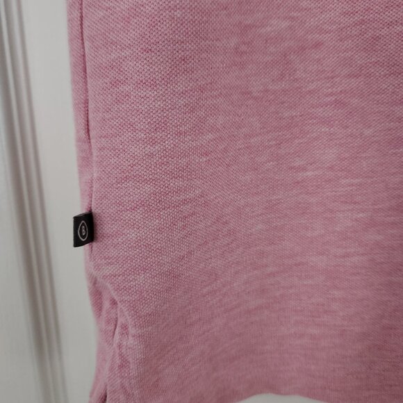 Bonobos Men's Slim Fit Cotton Polo Shirt Short Sleeve Size Large Heathered Pink - Picture 5 of 9